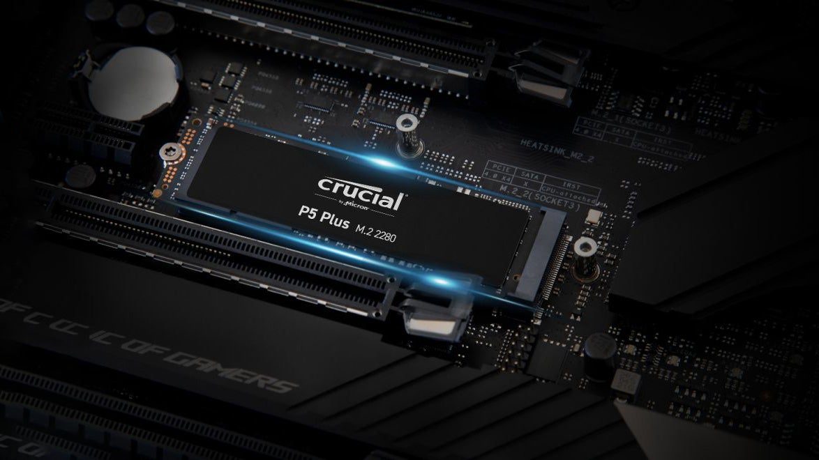 The Crucial P5 Plus 2TB is down to £163, a great price for a 6600MB/s SSD