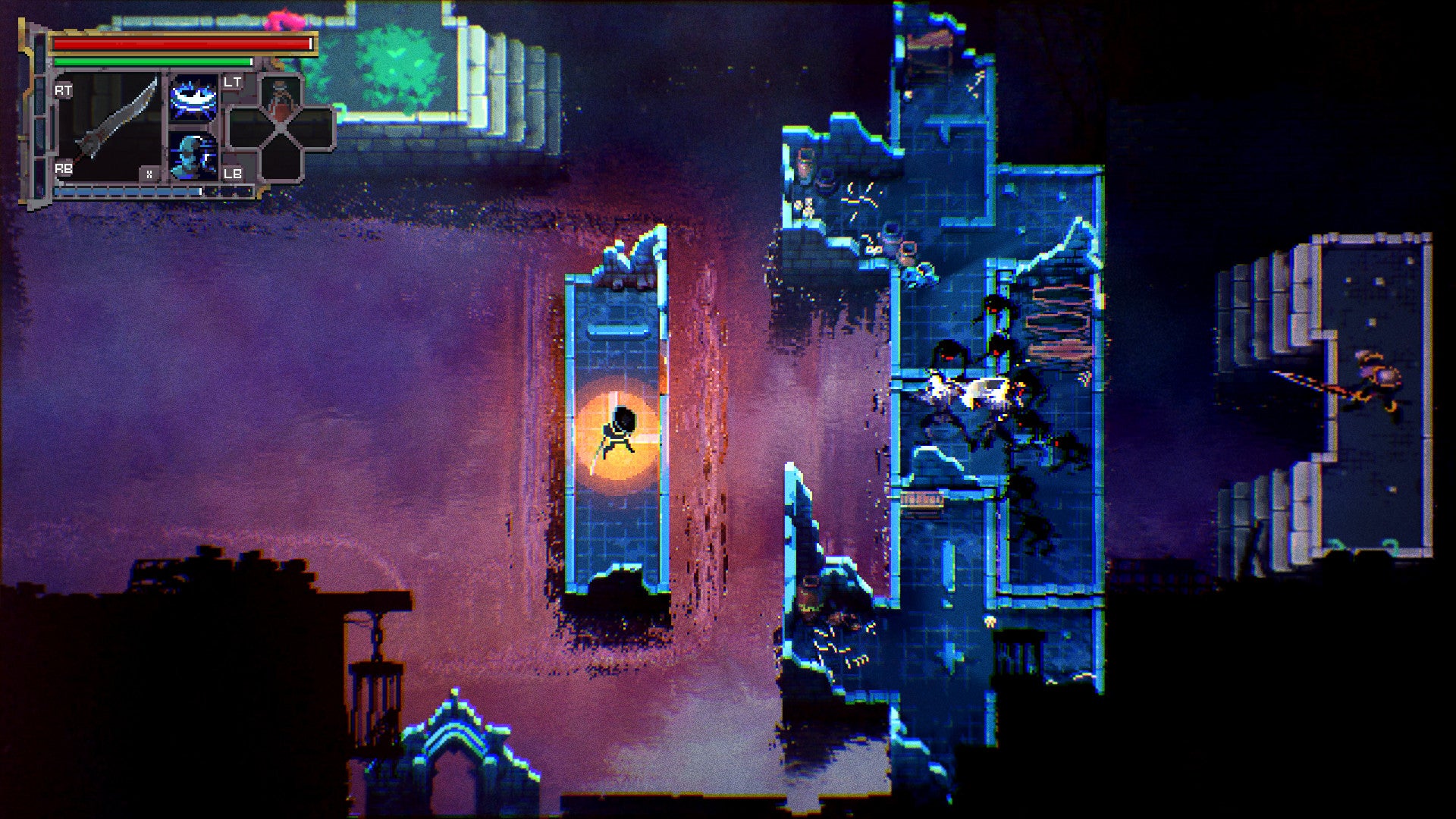 Loot River is a hack-and-slash RPG set within a Tetris dungeon