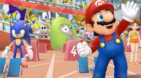Mario & Sonic launches with new Blue Wii