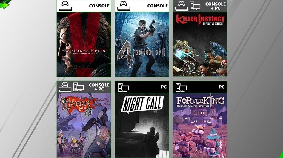 Metal Gear Solid V, Killer Instinct join July's Xbox One and PC Game Pass line-up