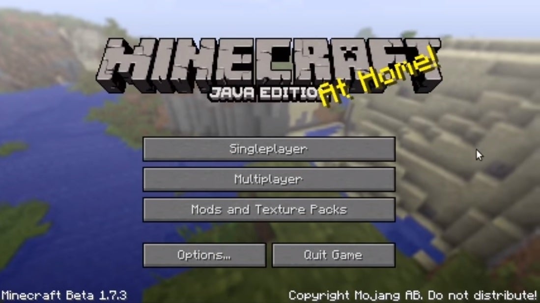 Minecraft fans find seed for famous title-screen background panorama