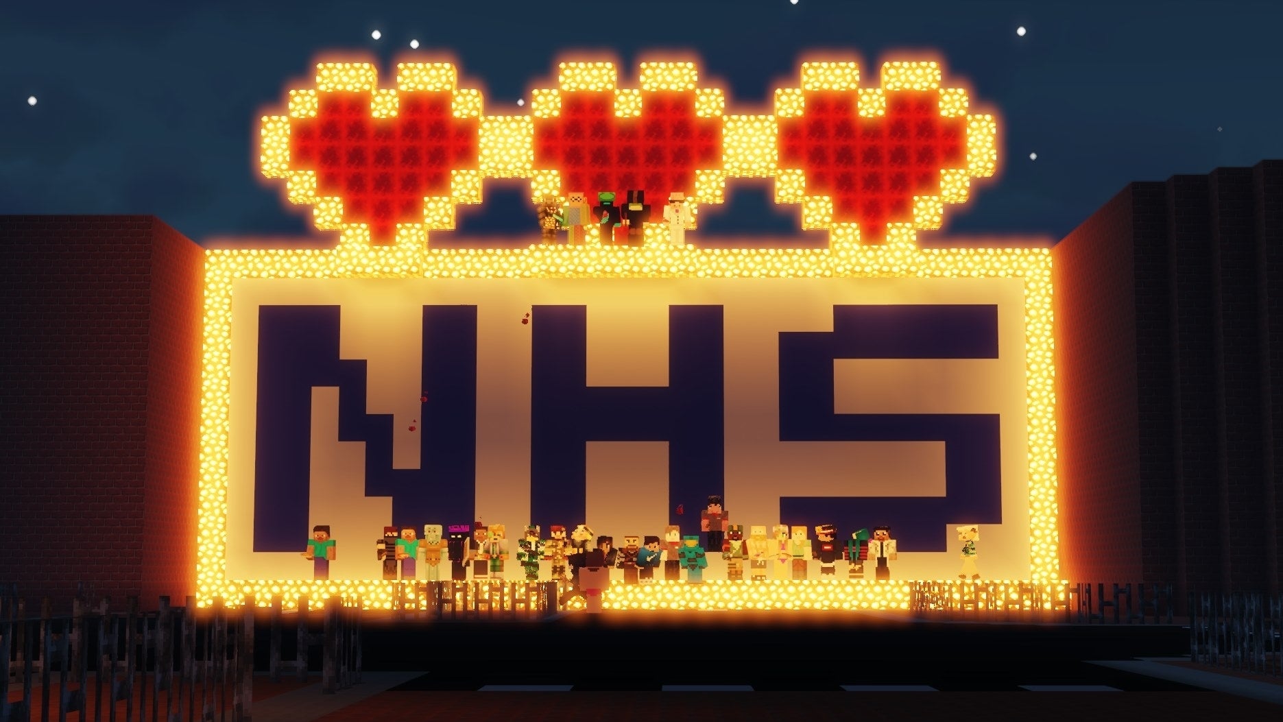 Minecraft players recreate Brummie nightclub to raise money for NHS