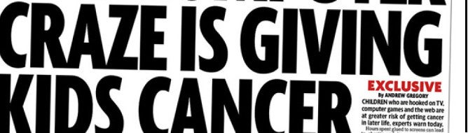 Prolonged gaming & TV sessions giving kids cancer, says tabloid