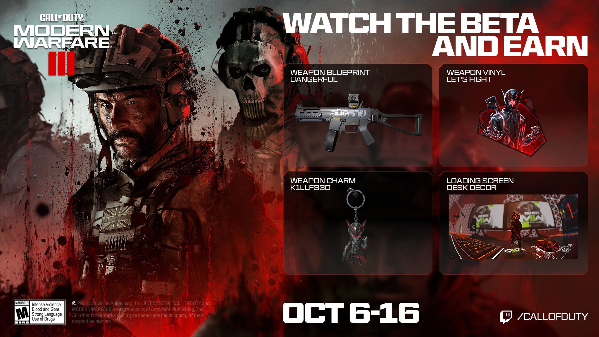 Watch the Modern Warfare 3 beta on Twitch, get rewarded