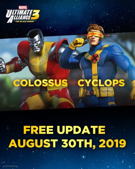 X-Men’s Colossus and Cyclops are the first DLC drop for Marvel Ultimate Alliance 3