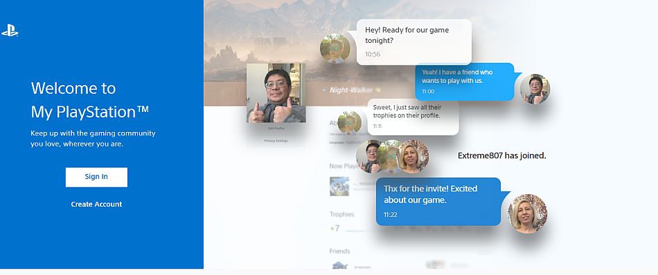 My PlayStation gives users web access to their PSN profile