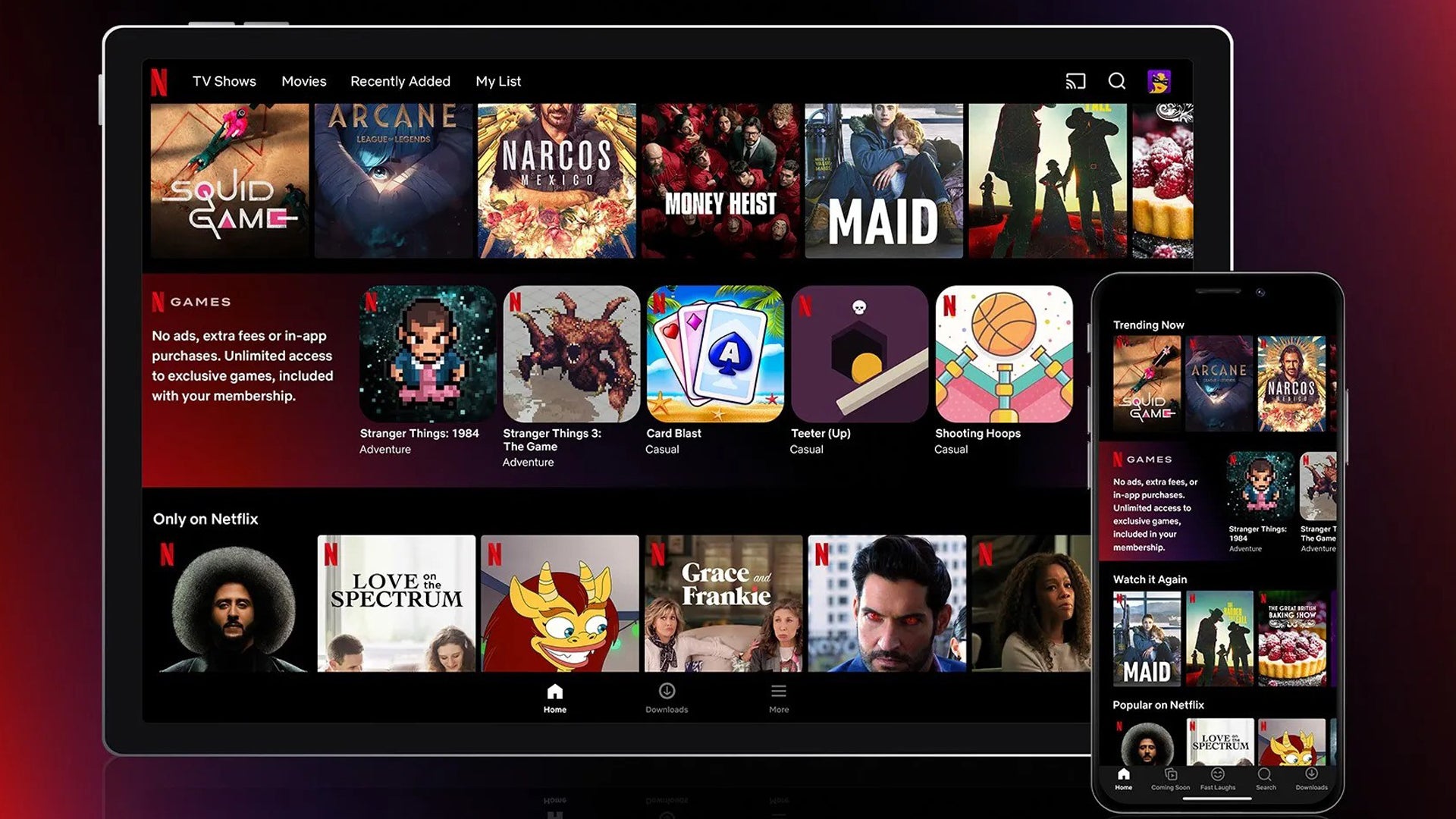 Attention all Netflix subscribers: there are over 80 games in development that you'll get to play at no extra cost, and the company plans to launch at least one per month