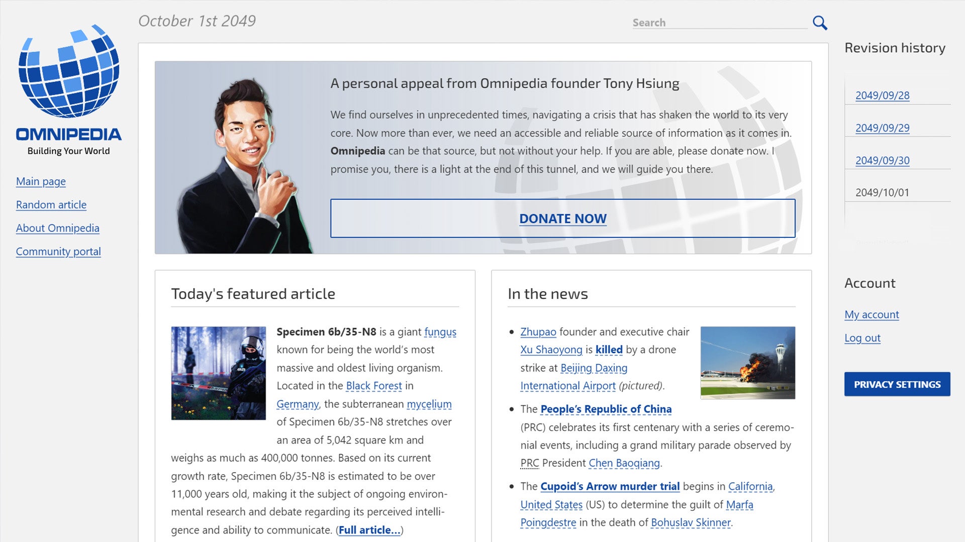 In Neurocracy, it's up to you to solve a murder mystery through the internet's greatest resource, Wikipedia