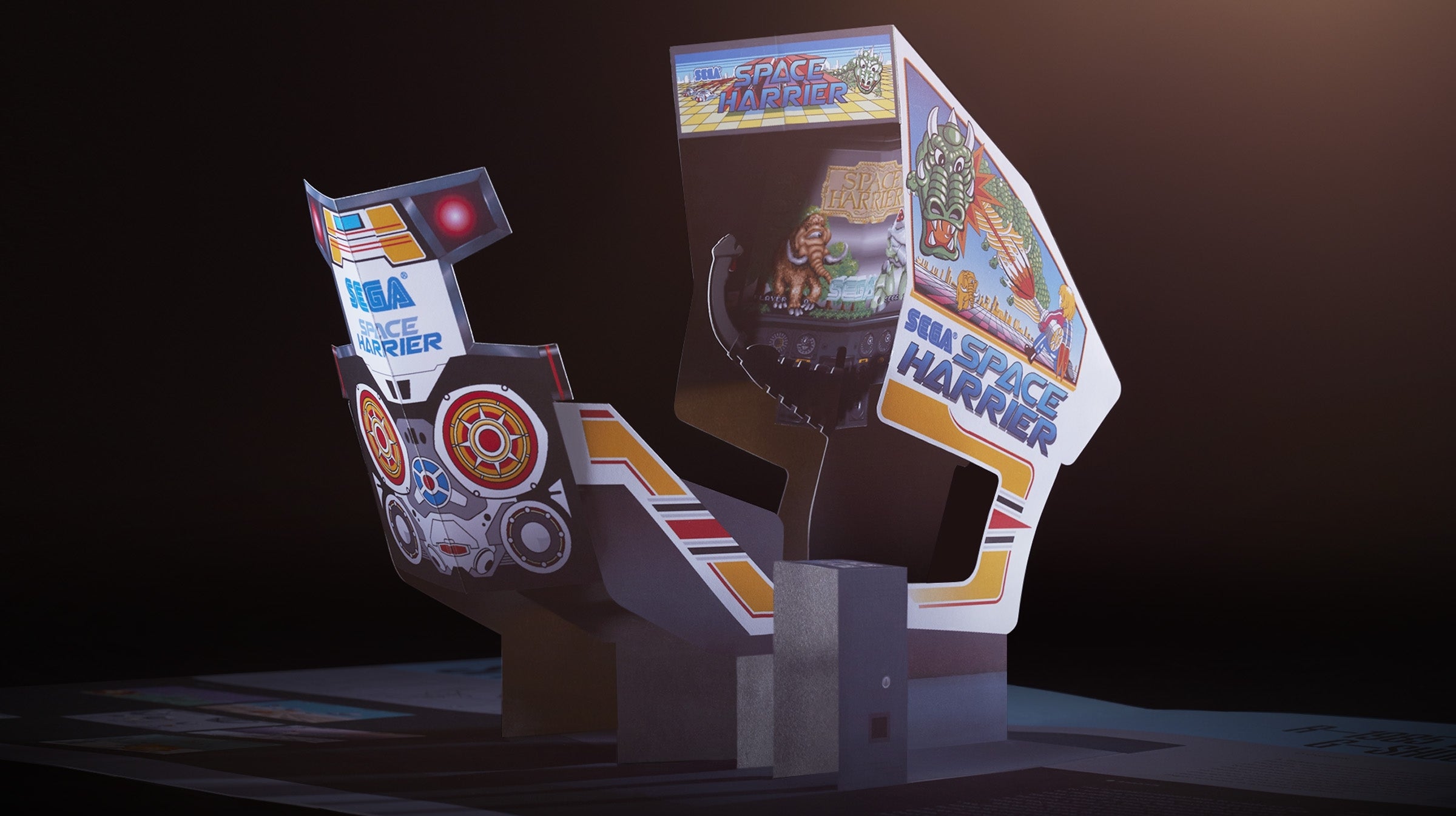 New pop-up book makes Sega arcade cabinets come alive in paper form