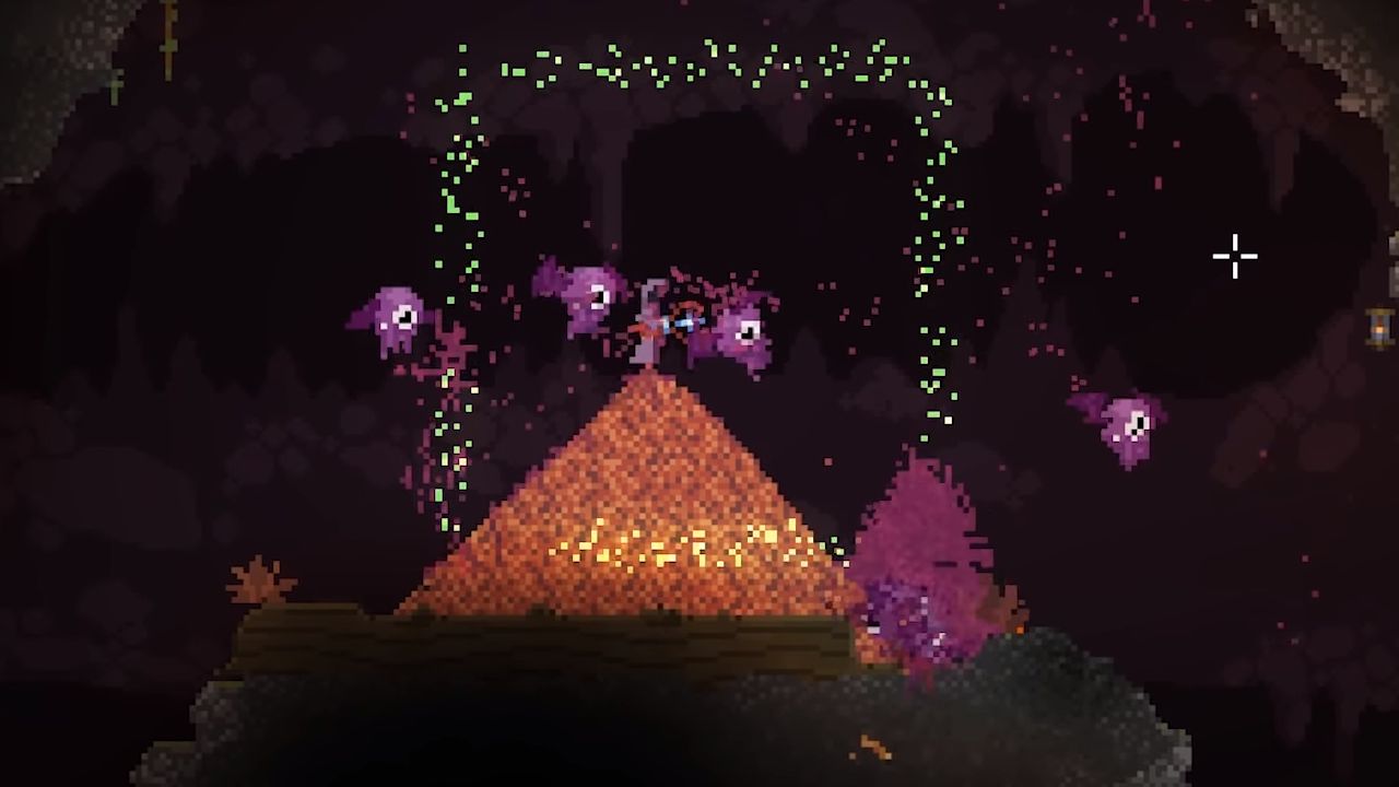 World's best/worst wizard physics sim Noita gets terrifying update featuring white holes and... cheese?