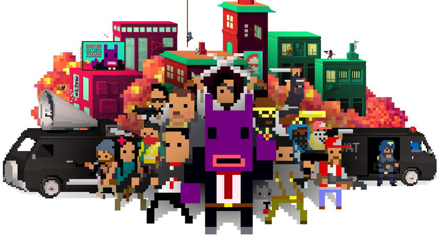 Side-scrolling cover shooter Not a Hero gets a demo
