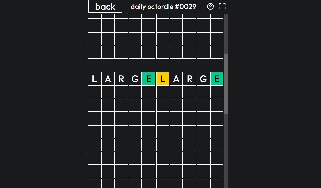 Play 8 simultaneous Wordle puzzles in Octordle