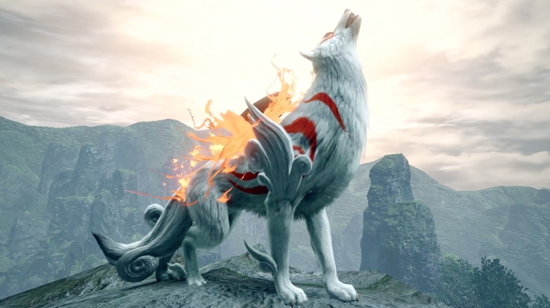 Okami's Amaterasu heading to Monster Hunter Rise this week