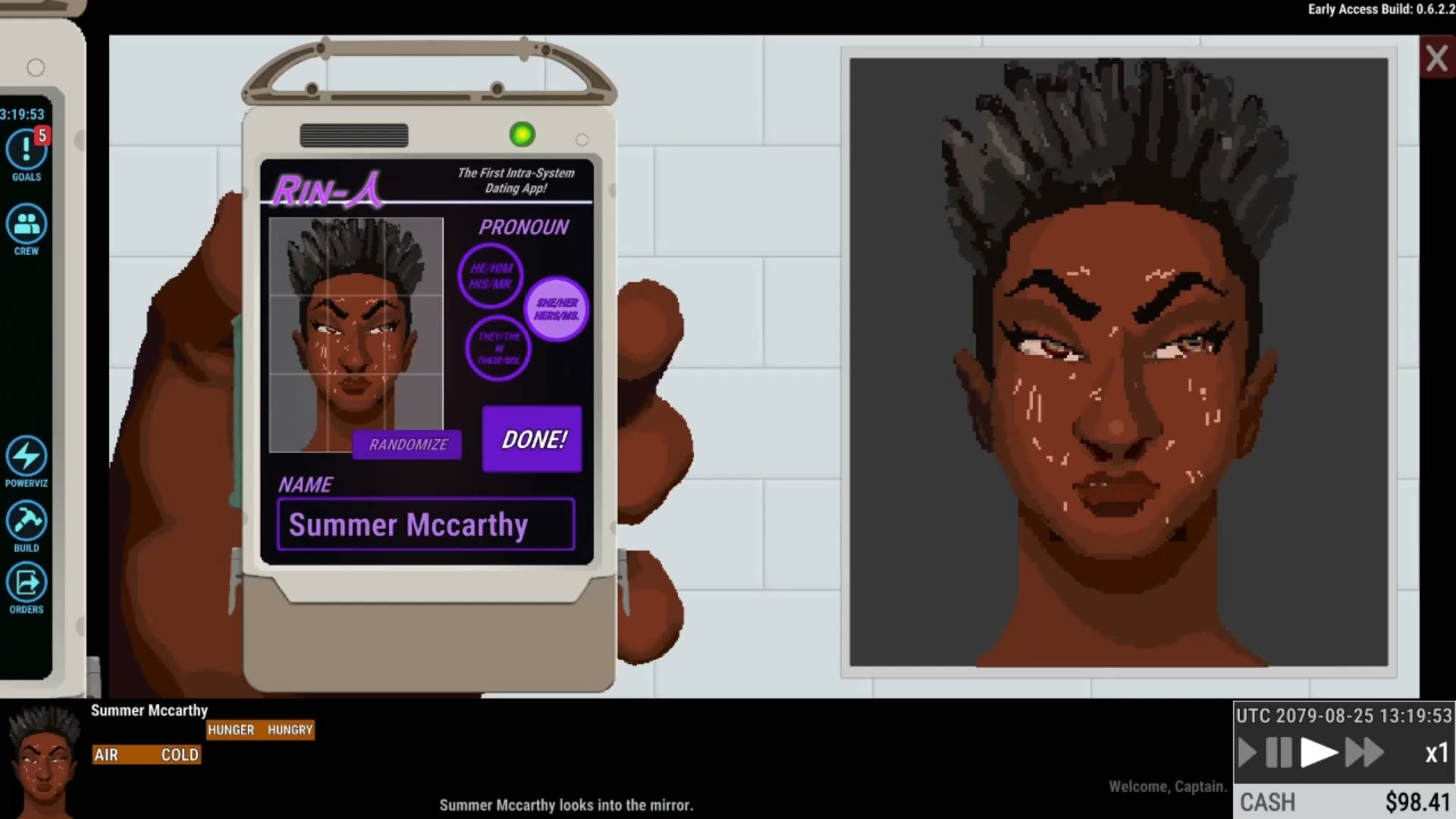 Ostranauts is a very ambitious space game