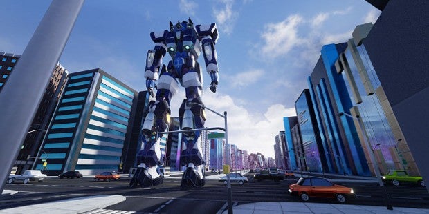 Mighty Stumbling Mecha Co-op: Override