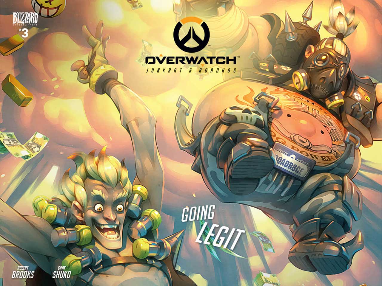 Overwatch characters Junkrat and Roadhog star in latest comic issue