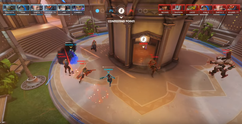 Overwatch spectator mode now shows character health bars