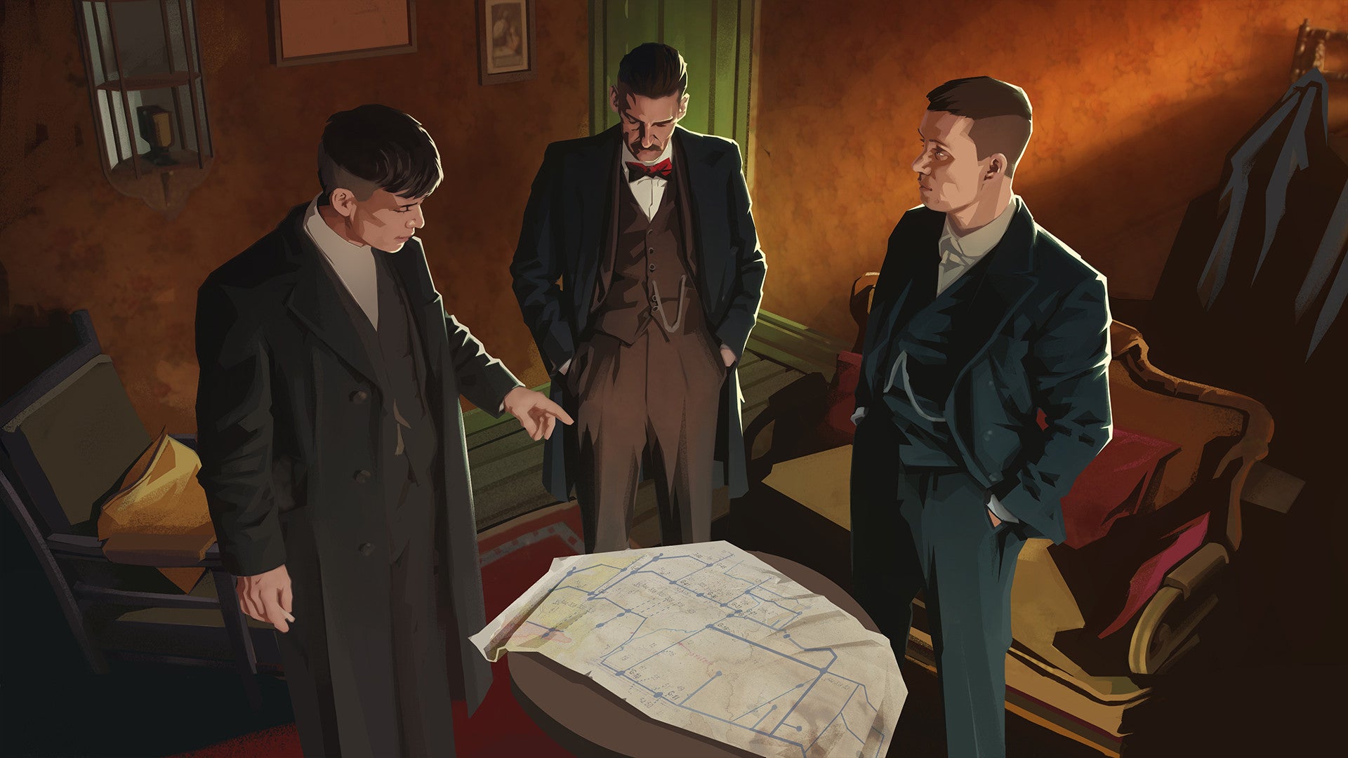 The official Peaky Blinders game looks a bit like Shadow Tactics