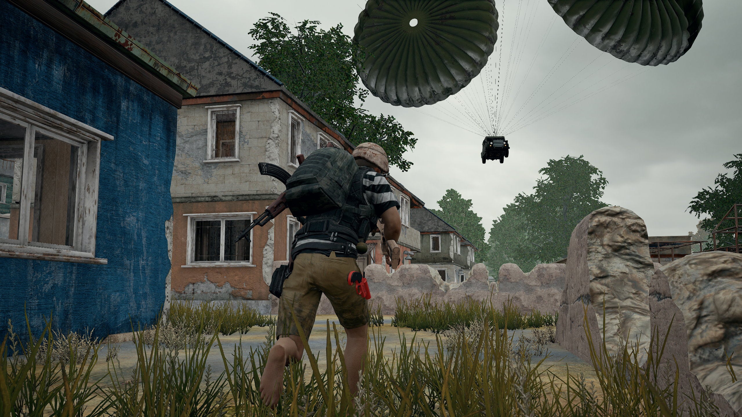Playerunknown's Battlegrounds raining armoured vehicles in Metal Rain mode