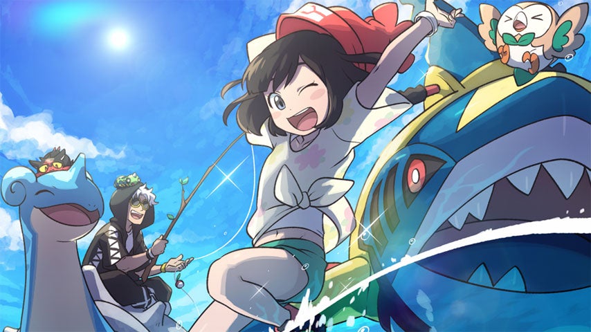 You can lend a hand in Pokemon Sun & Moon's 7th Global Mission by going fishing