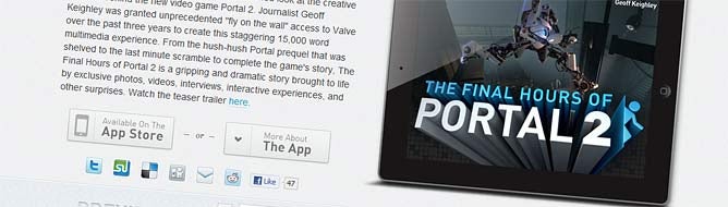 Keighley launches premium Portal 2 iPad feature