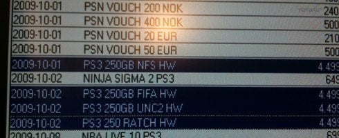Swedish GameStop database lists four 250Gb PS3 Slim bundles