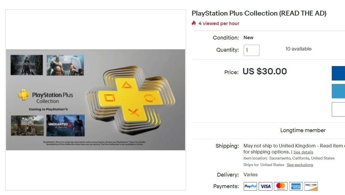 PS5 owners are exploiting a loophole to sell the PS Plus Collection to PS4 owners