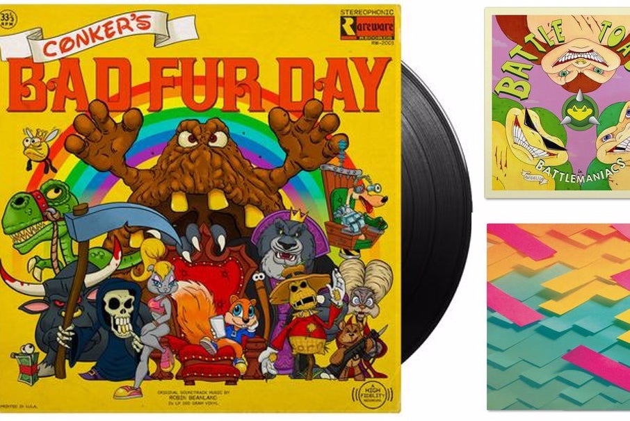 Rare's Conker, Battlemaniacs, and Viva Piñata soundtracks are coming to vinyl