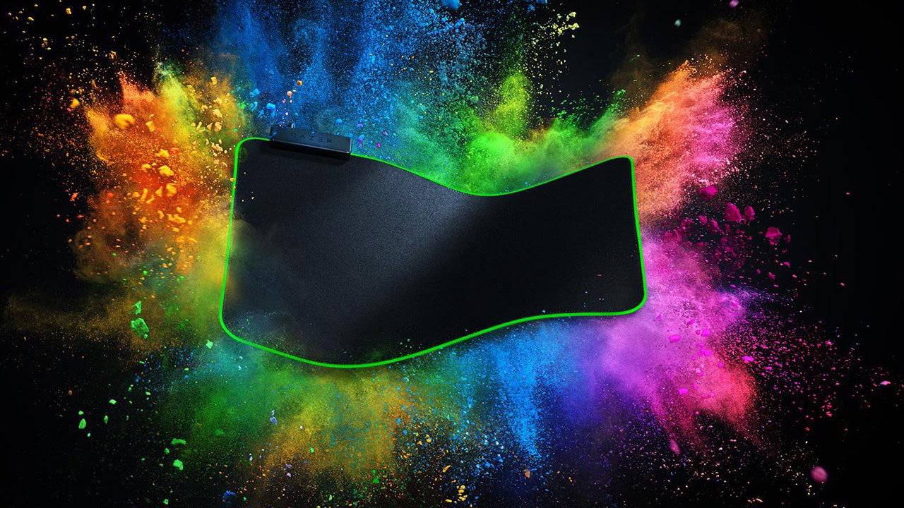 Razer's very RGB desk-size mouse mat is 50% off at Amazon UK