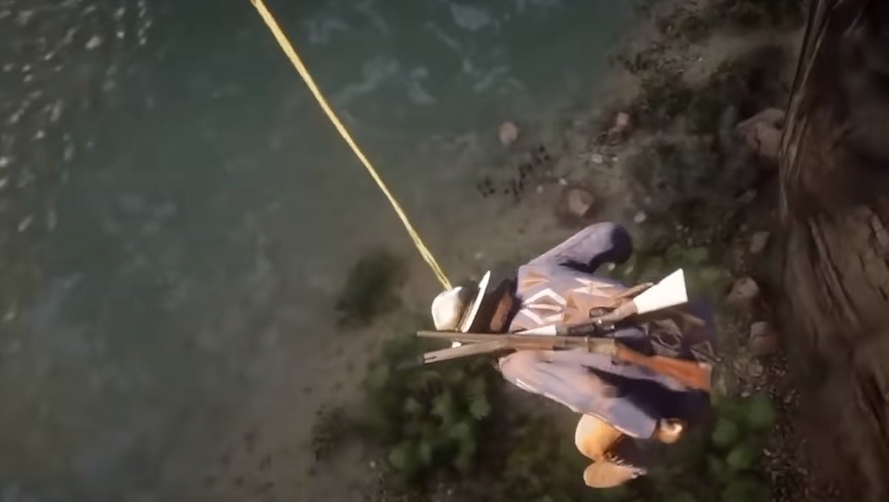 Red Dead Redemption 2 players are puke rappelling