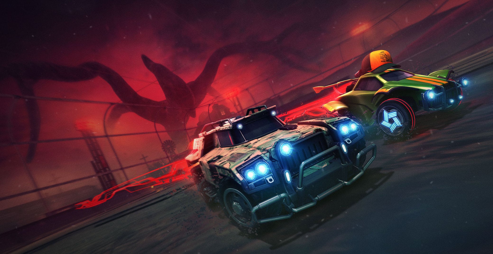 Stranger Things drive into Rocket League's Haunted Hallows event today