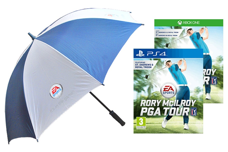One Rory McIlroy PGA Tour special edition comes with an actual umbrella