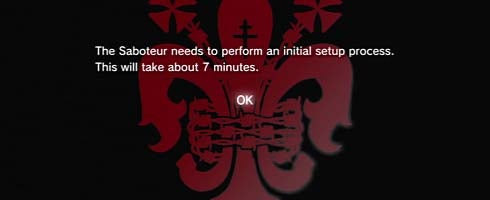 The Saboteur PS3 has a 7-minute install
