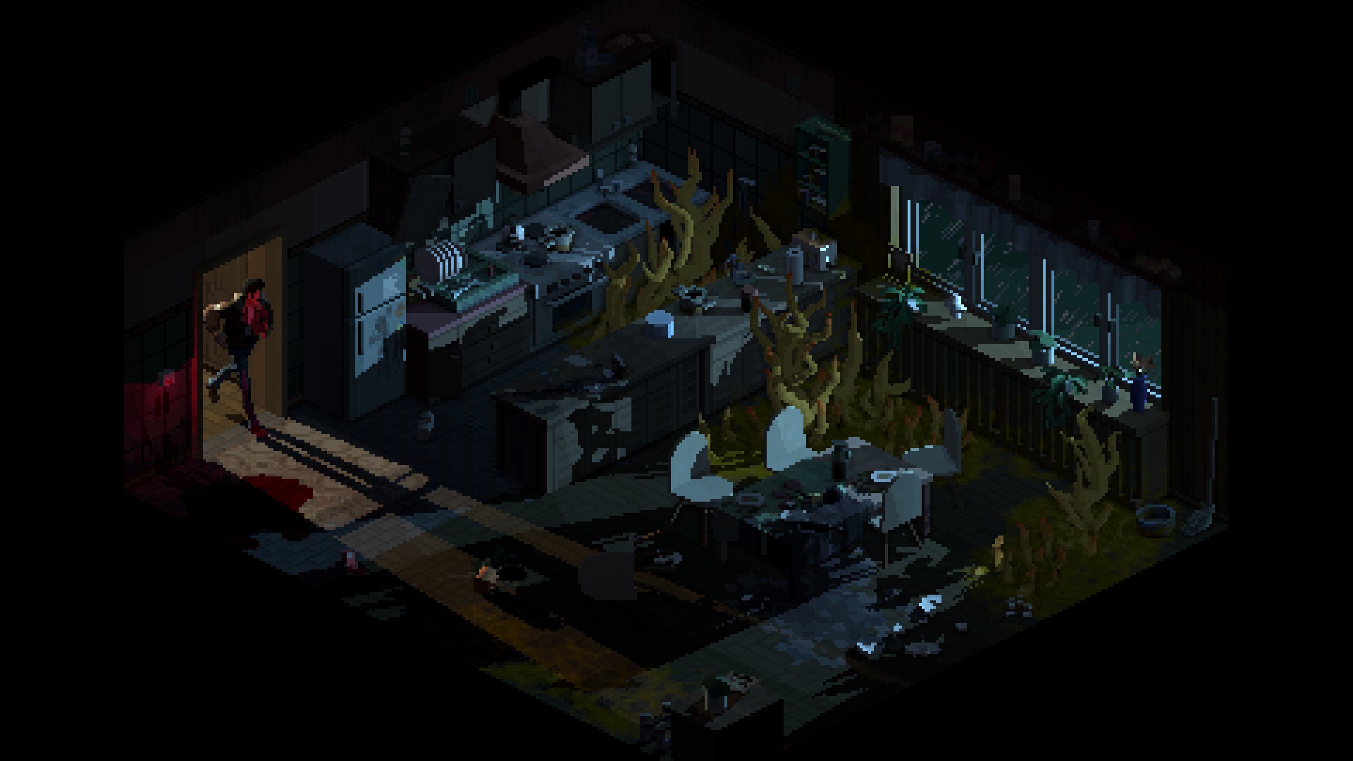 Smalltown pixel horror game Holstin has a playtest, and it's creepy indeed