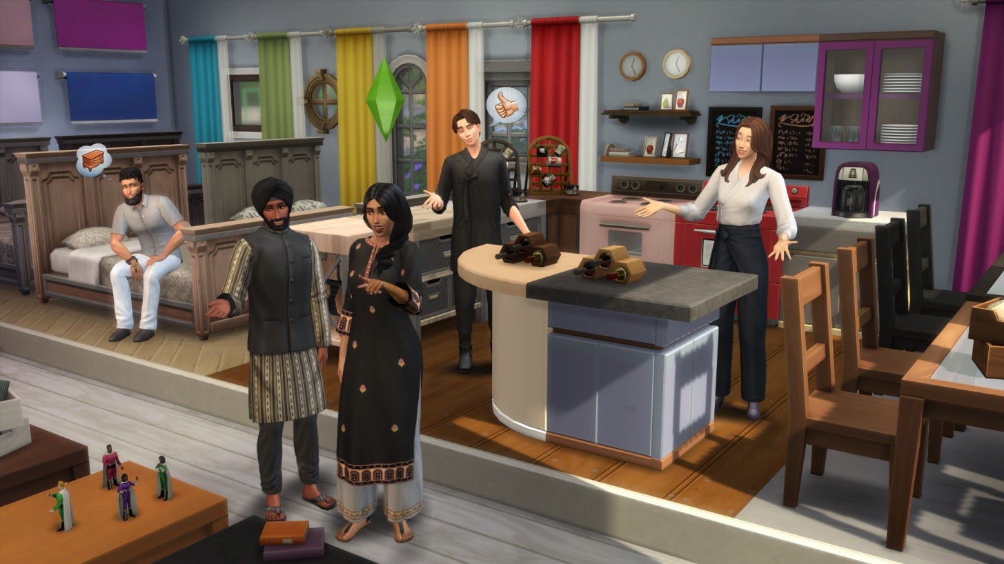 The Sims 4 adds 1,200 new item color swatches