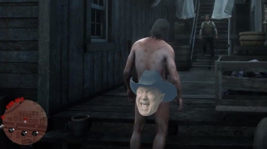 Glitch into a fiery bathtub, get your Red Dead Redemption 2 character naked