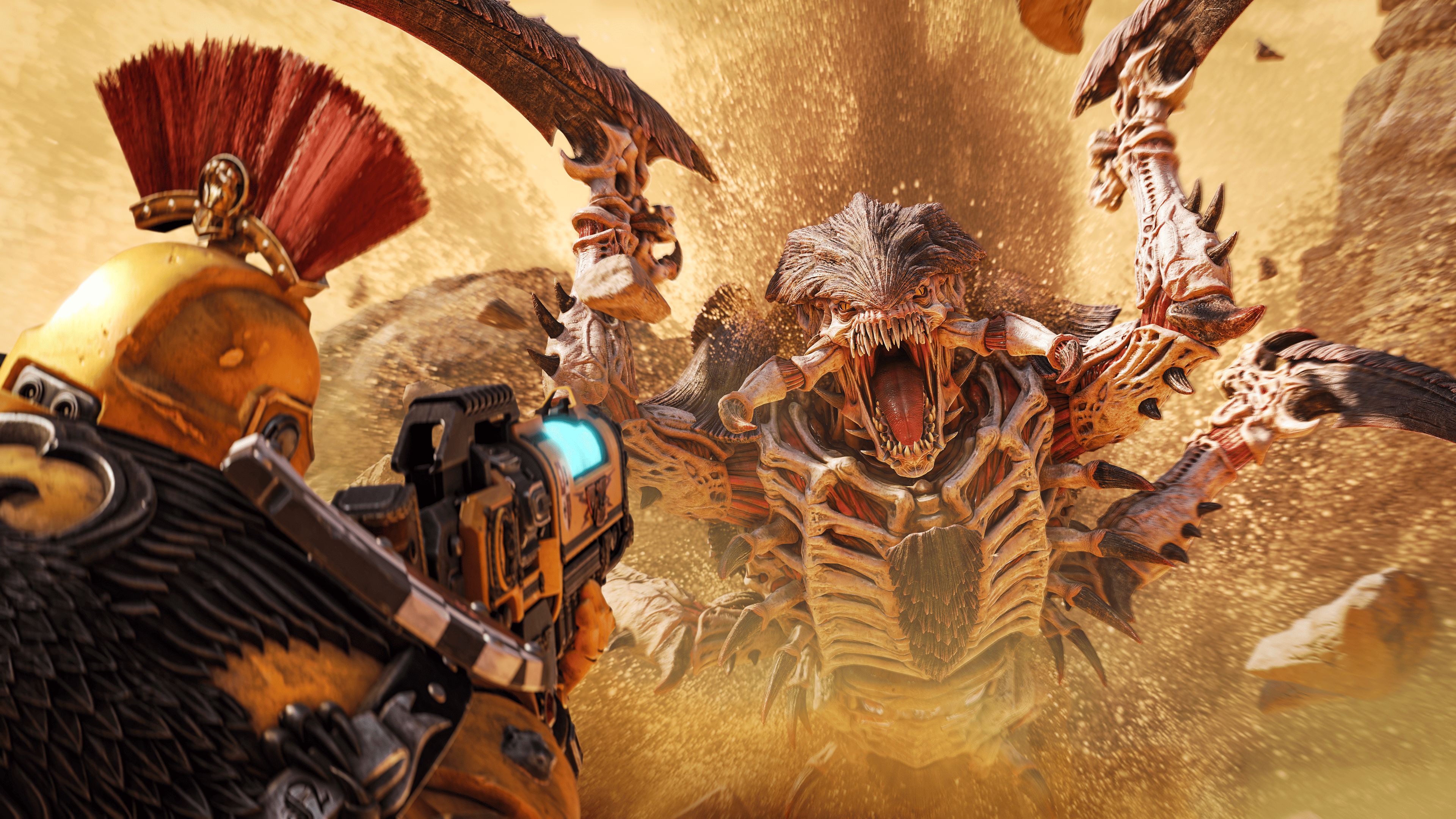 Space Marine 2 gets a sandy new mission with an angry Trygon boss