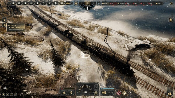 Last Train Home is a snowy survival strategy set right after WW1