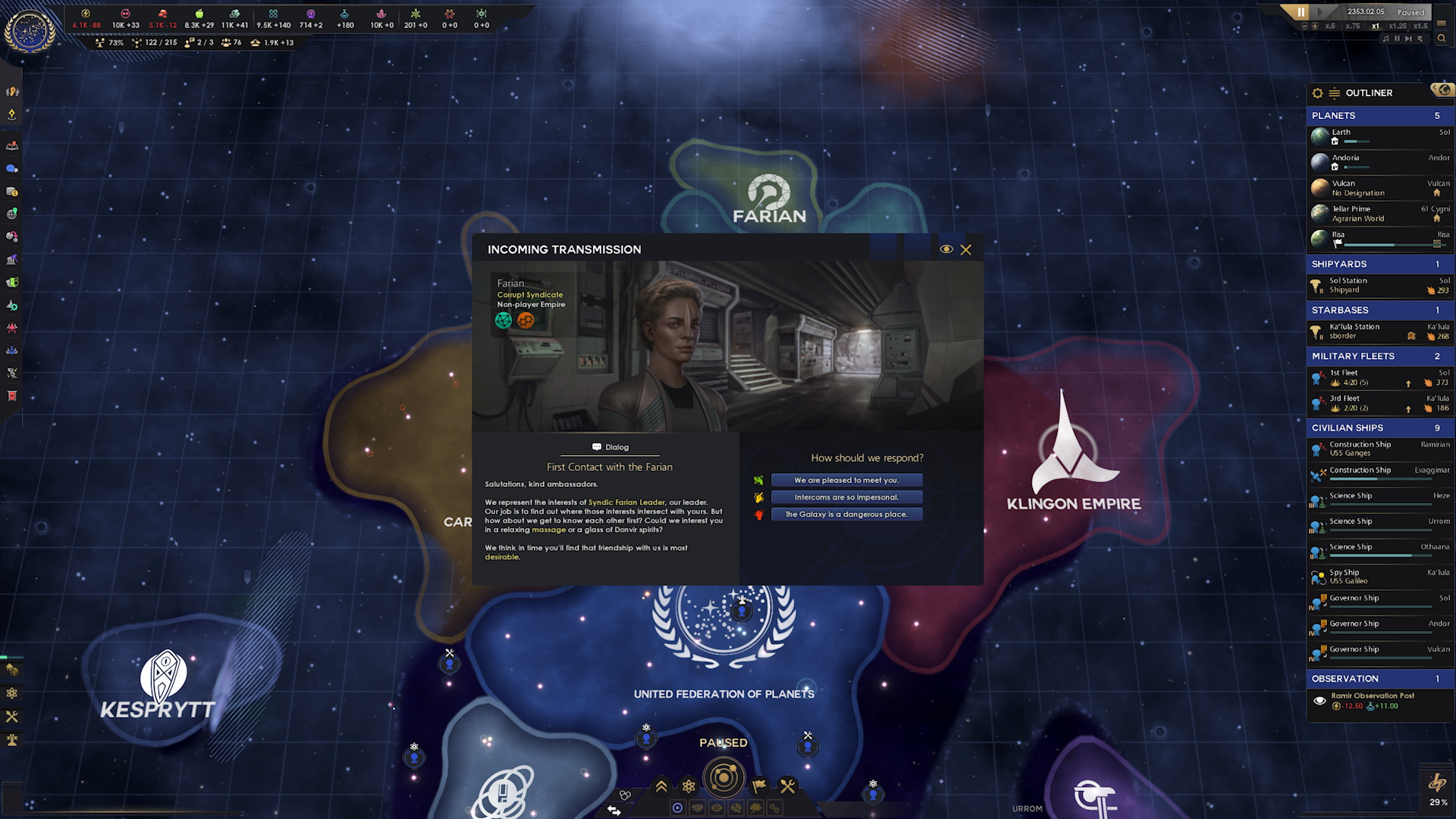 Star Trek: Infinite’s first gameplay glimpse looks like Stellaris: The Next Generation