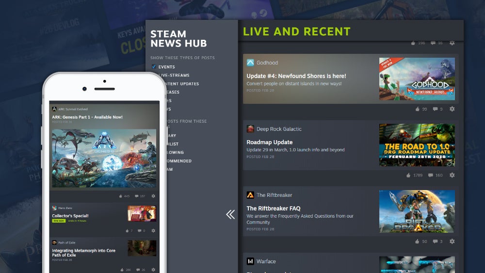 Steam Labs' is experimenting with news ways to deliver game news