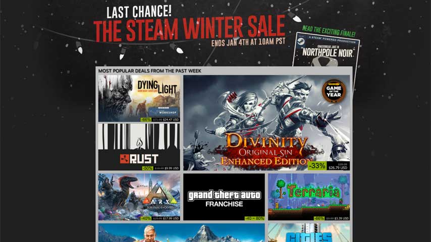 Steam Winter Sale in final day - don't miss out