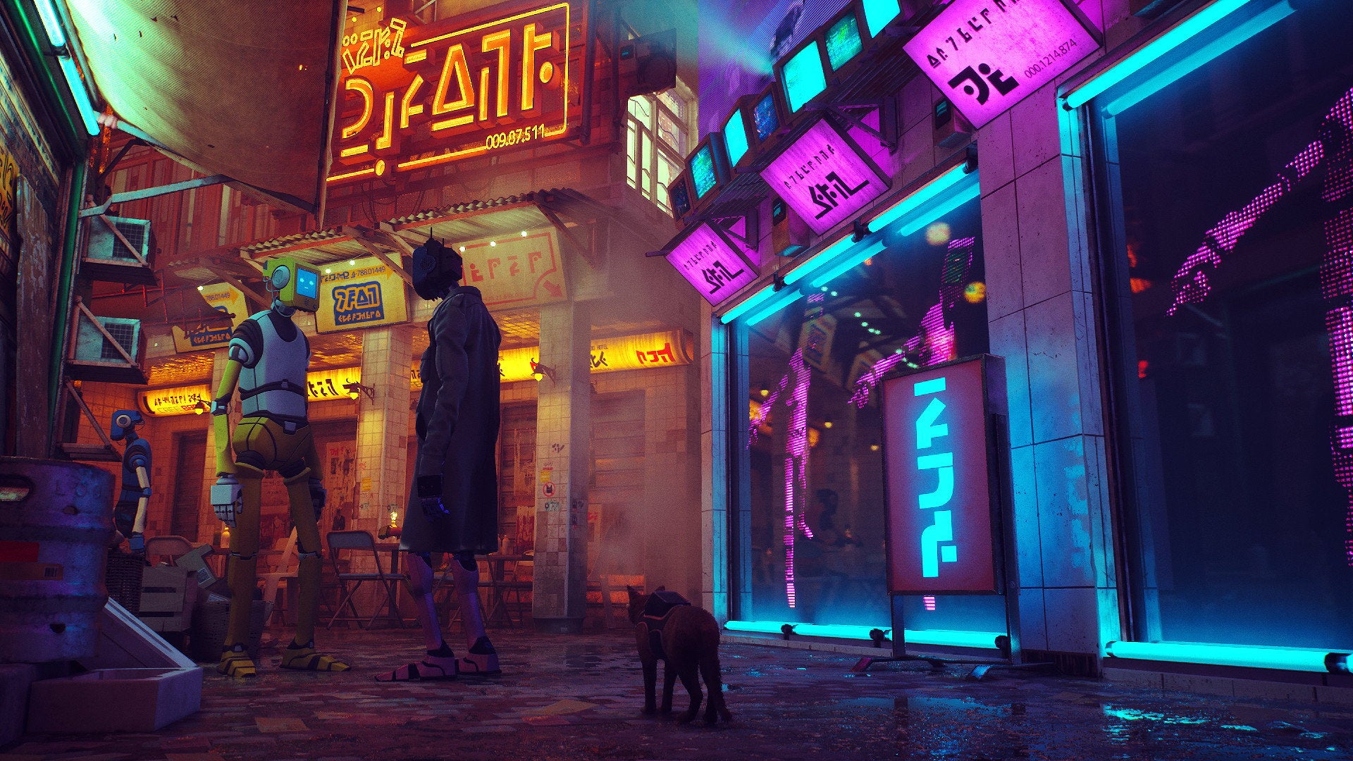Explore a city of robots as a lovely cat in Stray