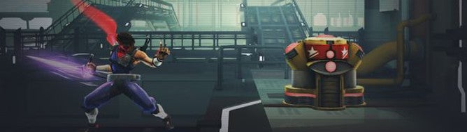 Strider reboot screens show Ouroboros boss fight, mech battles