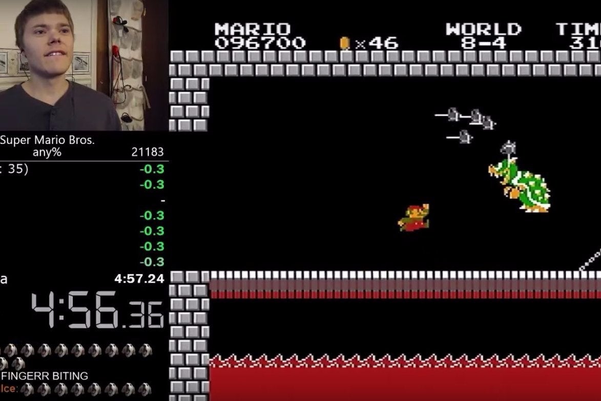 Super Mario Bros. speedrunner sets seemingly impossible world record