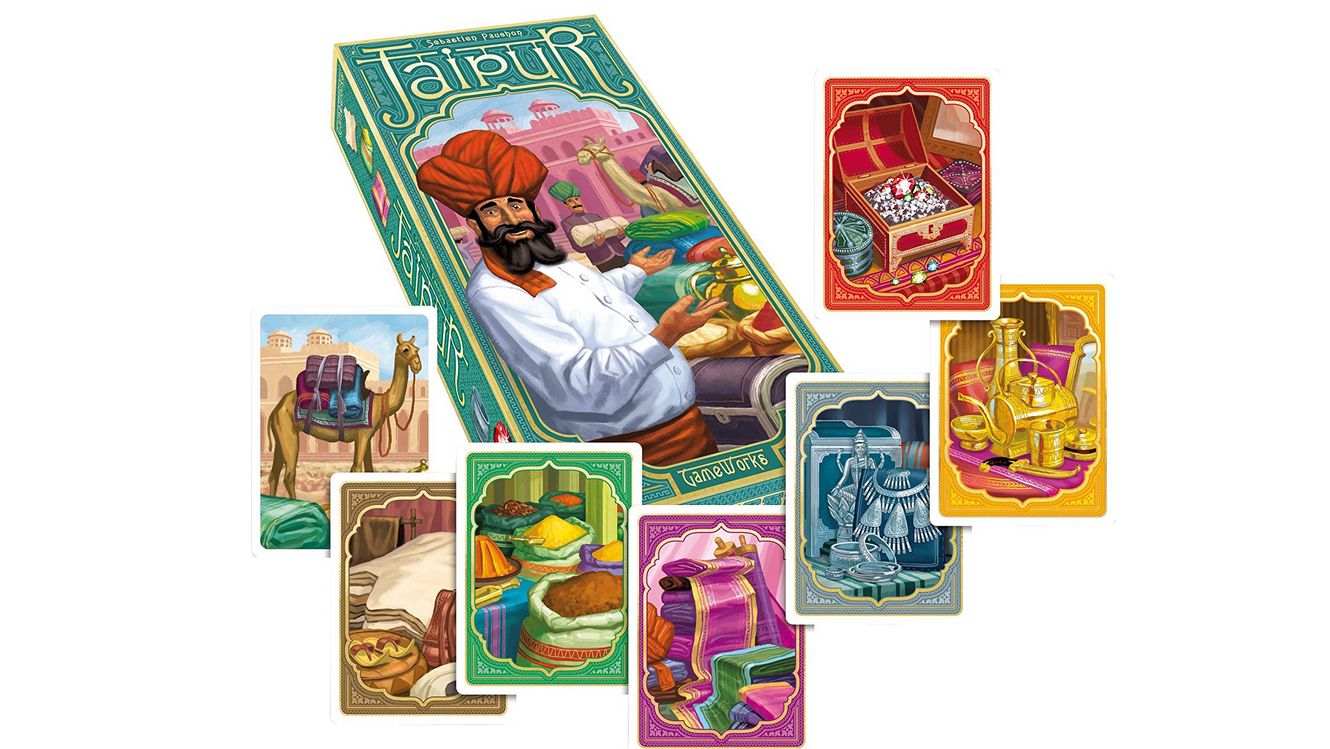 Jaipur is an excellent card game about jewels and camels