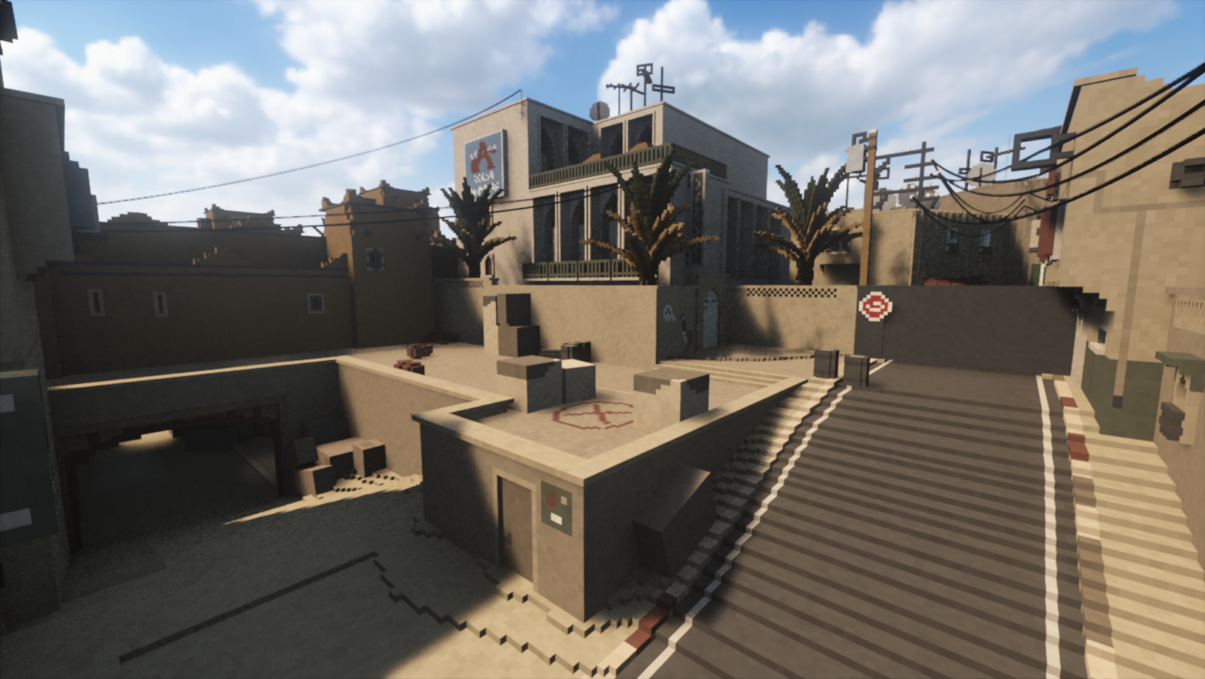 A modder recreated CSGO's de_dust2 inside Teardown's destructible engine