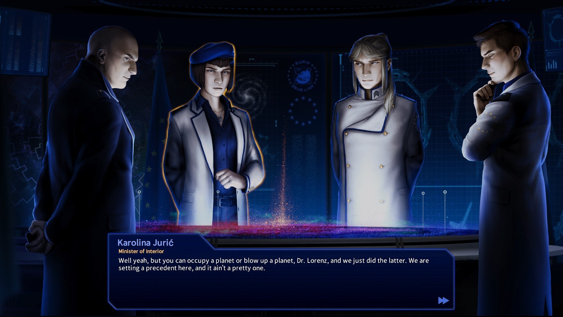 The narrative outranks you in The Pegasus Expedition, and it works