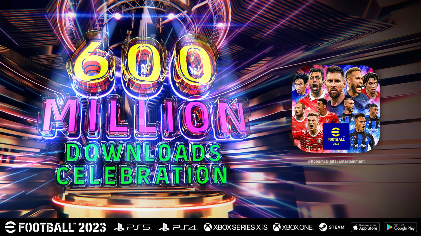 eFootball tops 600m downloads worldwide