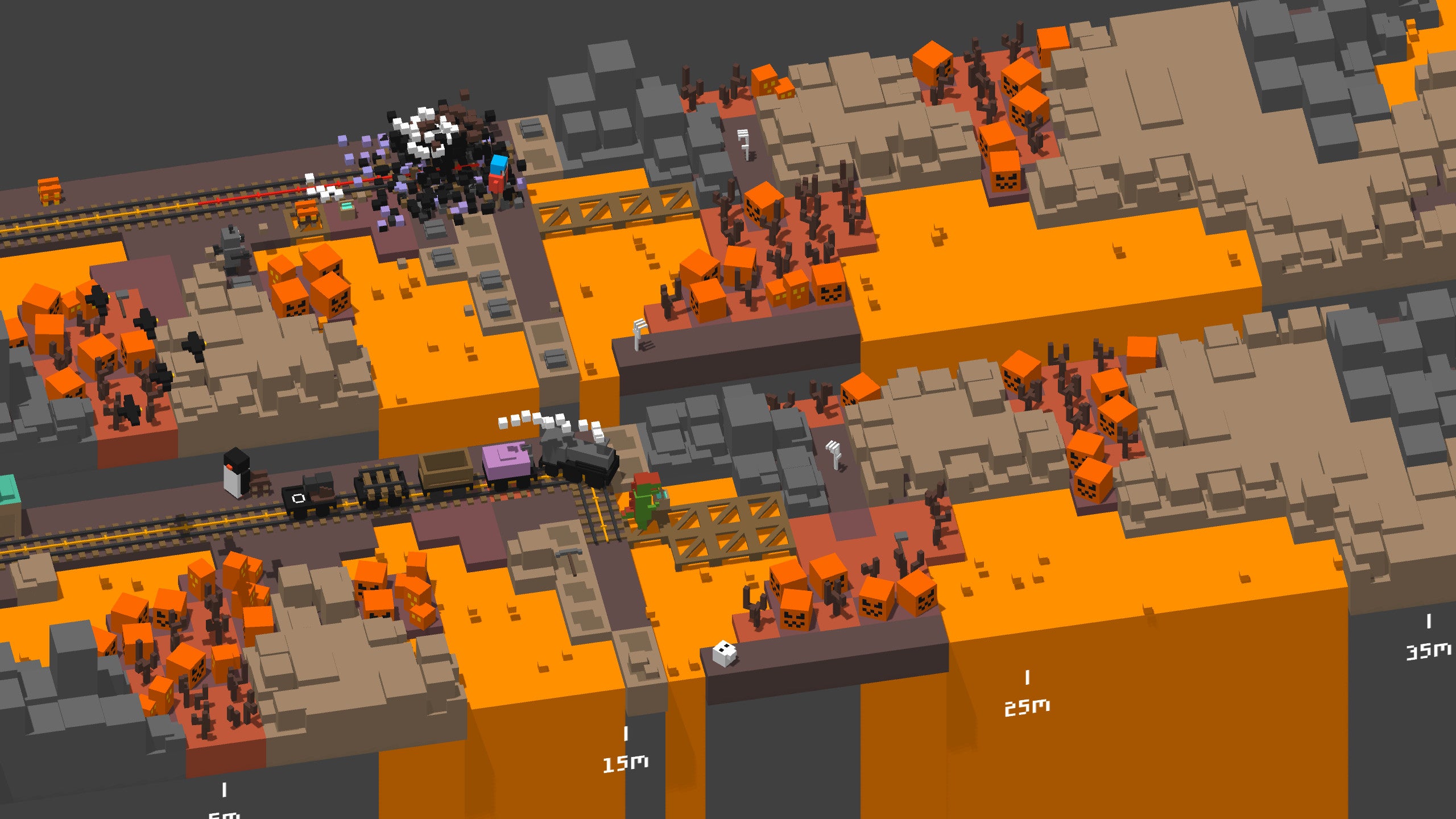 Unrailed! enters early access, places awkward punctuation in headline
