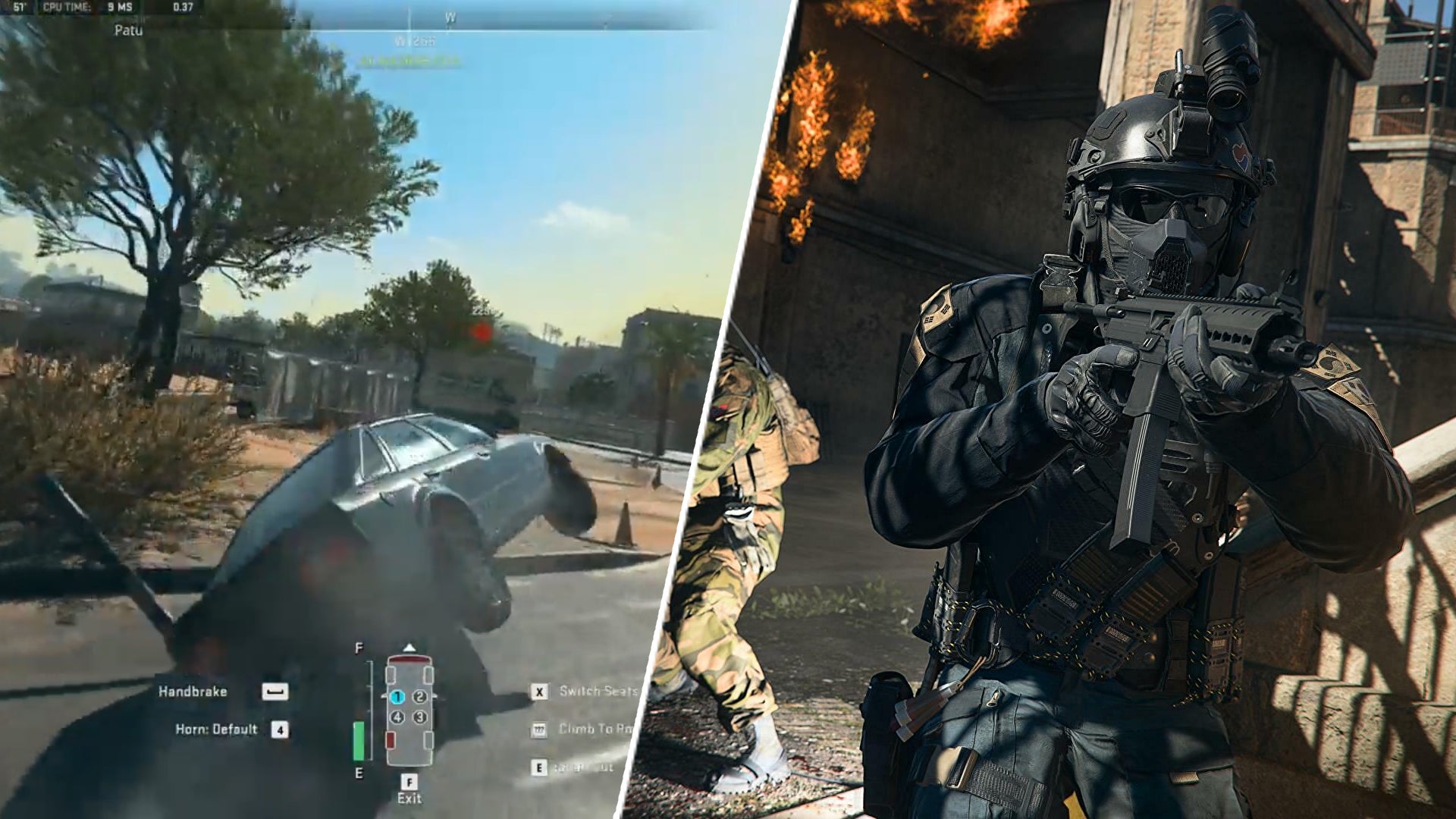 In Warzone 2, losing a tire makes your hatchback faster... and way more exciting